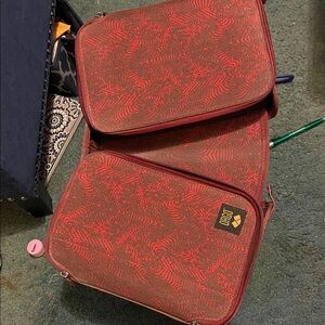 RBX Red Women’s cosmtic case  Subtle Pattern